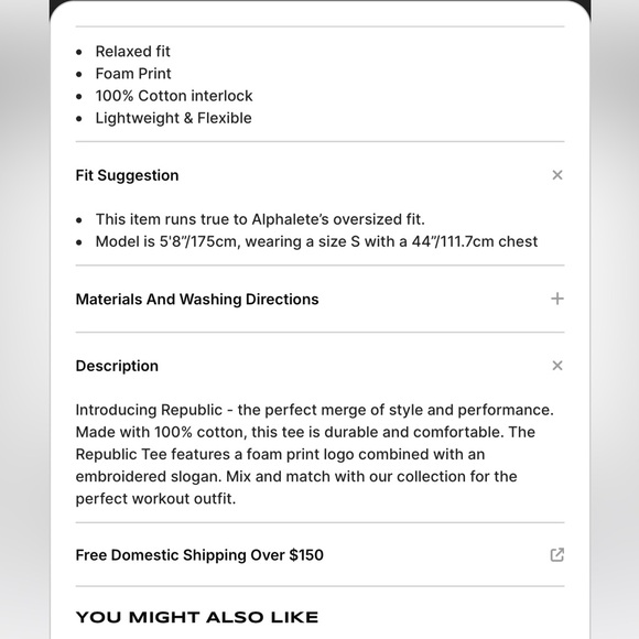 Alphalete Mens Republic Tee - Picture 2 of 9